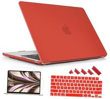 Compatible with MacBook Air 15 inch Case M4 A3241 M3 A3114 M2 A2941 Matte Red