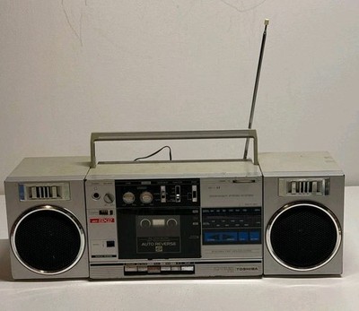 VINTAGE TOSHIBA RT-SX2 AM/FM STEREO BOOMBOX AUTOREVERSE CASSETTE