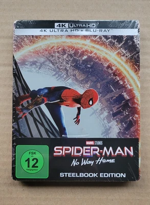 SPIDER-MAN No Way Home - Steelbook 4K UHD + BLU-RAY - NEU&OVP - Dt. VK - MARVEL - Bild 1 von 2
