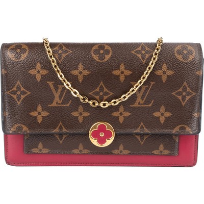 Louis Vuitton Monogram  Flore Wallet On Chain Crossbody Bag Tasche