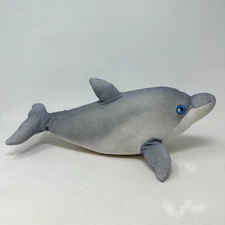 Wild Republic Dolphin Plush Stuffed Animal Gray Realistic Seaworld Creature 14"