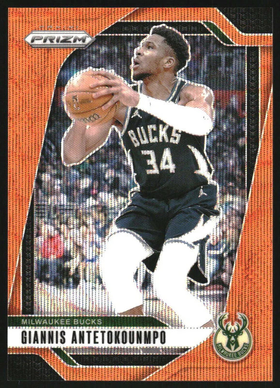 2024-25 Panini Prizm Orange Wave Prizm #85 Giannis Antetokounmpo /60