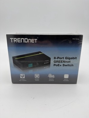 TRENDnet TPE-TG44g  8-Port Gigabit PoE+ Switch - Brand New Sealed