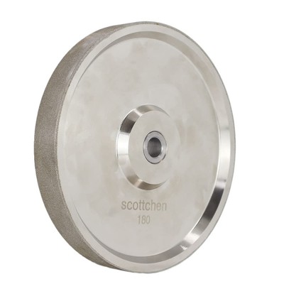 CBN Grinding Wheel 8  x 1'' Wide x 5/8'' Arbor Grit# 180 for Sharpening High-Sp...