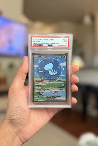 Pokemon 2024 Mew ex 232/091 Full Art SIR Paldean Fates PSA 9