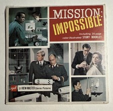 View-Master MISSION IMPOSSIBLE 1968 TV Show - B505 - 3 Reel Set Booklet V4