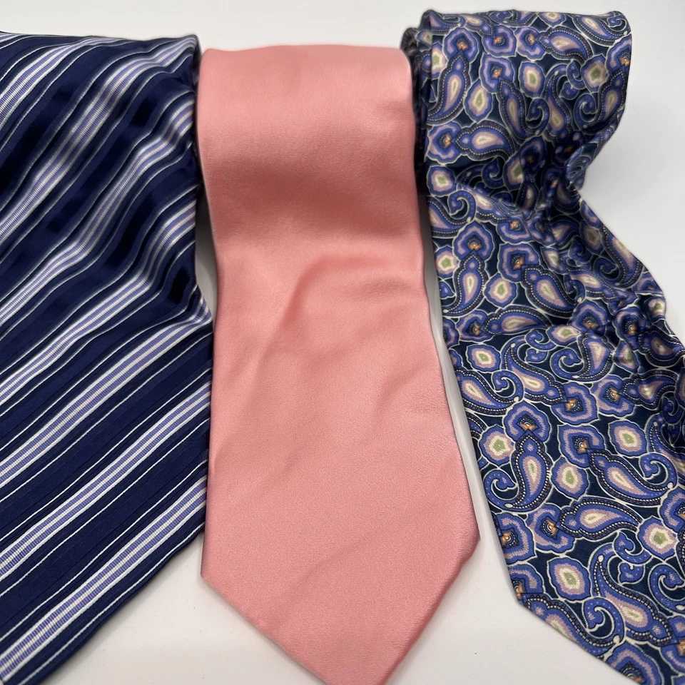 Brioni галстук лот из 4 мужской многоцветный шелк абстрактный сделано в Италии дизайнер - Изображение 4 из 4