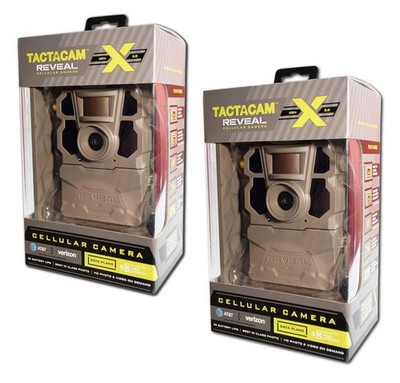 2 Pack TACTACAM Reveal X Gen 2.0 LTE Cellular Trail Camera AT&T and Verizon ,...