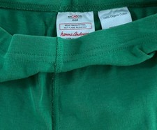 Hanna Andersson Kids Green Elf Pajama Pants 100 Cotton 140cm Sz 10 No Fading