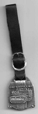 Caterpillar Model Thirty Tractor Watch Fob  Vintage Cat Pewter Collectable