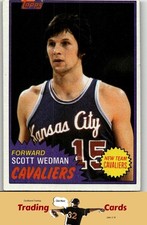 1981-82 Topps #19 Scott Wedman Cleveland Cavaliers Basketball Card VG/EX