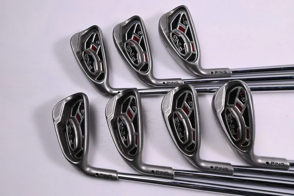 Left Hand Ping G15 Irons / 5-PW+SW / Black Dot / Regular Flex Ping AWT Shafts - Image 2 of 4