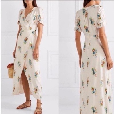 Madewell Ruffle-Sleeve Maxi Dress in Classic Corsage Size 2