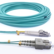   - 15m Fibre Optic Cable SC/UPC to LC/UPC Multimode Duplex 50/125um OM3 LSZH15M