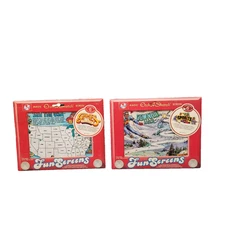 Vintage Etch A Sketch Reusable Fun Screens  Games Puzzles Sports Qty 12