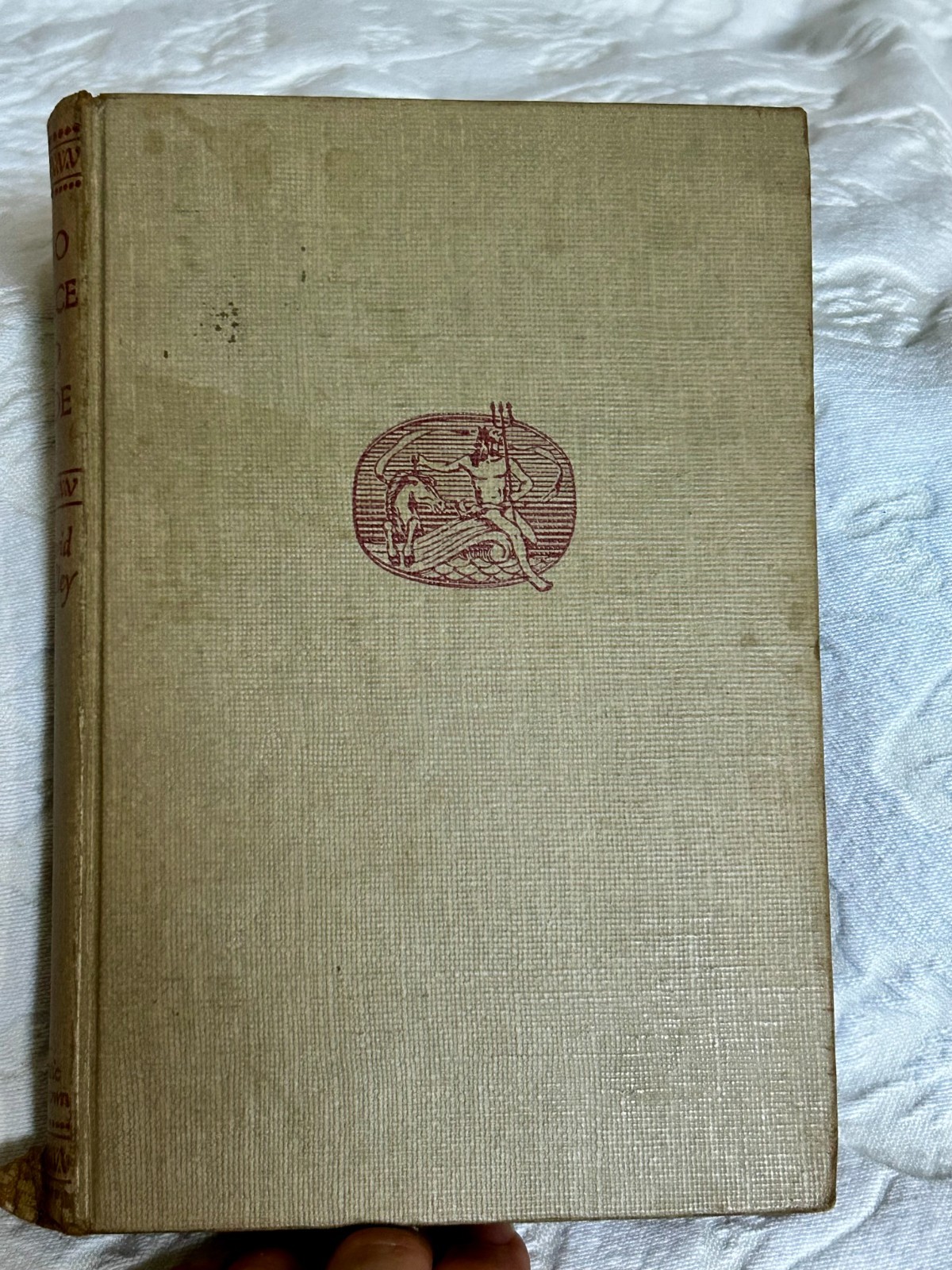 Vintage NO PLACE TO HIDE By David Bradley 1948 Tan Neutral Skinny Hardcover Book