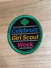 Girl Scout Celebrate GS Week Fun Patch, Iron-on, NEW Daisy Brownie Junior