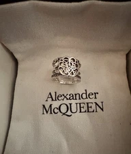 Alexander McQueen Silver Pointer Finger Ring