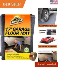 Durable 17' x 7'4" Garage Protector Mat - Absorbent with Slip-Resistant Backing