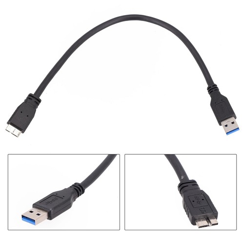 Portable Cable USB Noir M��tal Pour Seagate backup plus slim Remplacement - Afbeelding 4 van 24