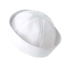 Cute White Doughboy Navy SAILOR Fishing Marine Popeye Costume Hat Cap 54cm nn