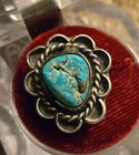 Vintage Navajo Sterling Silver & Turquoise Ring Size 7