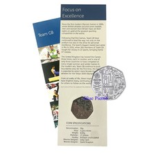 2020 Team GB 50p Fifty Pence Coin, Brilliant Uncirculated, Royal Mint