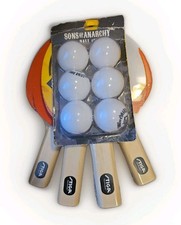 Stiga Classic 4-Player Set Ping Pong Paddles Table Tennis Rackets with 6 Balls