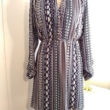 Vanity Dress Women's Medium Elastic waist Geometric boho festival lace back