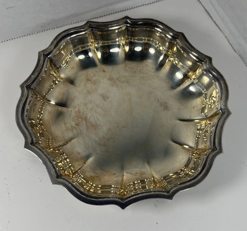 Bowl Silverplate Chippendale International Silver Co. 5 1/2in x 1 inch