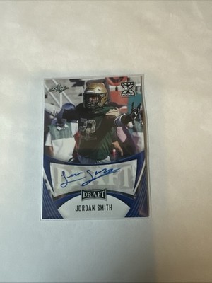 2021 LEAF DRAFT RC JORDAN SMITH AUTOGRAPH AUTO UAB JACKSONVILLE JAGUARS AB1