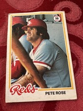 Pete Rose Cincinnati Reds 3rd Base Star 1978 Topps MLB Baseball Card #20