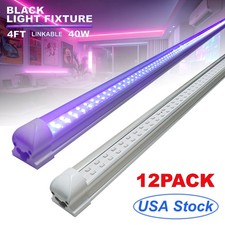 UV Led Black Light Bar 4Ft 40W ,Creat Dramatic Atmosphere for Halloween Party