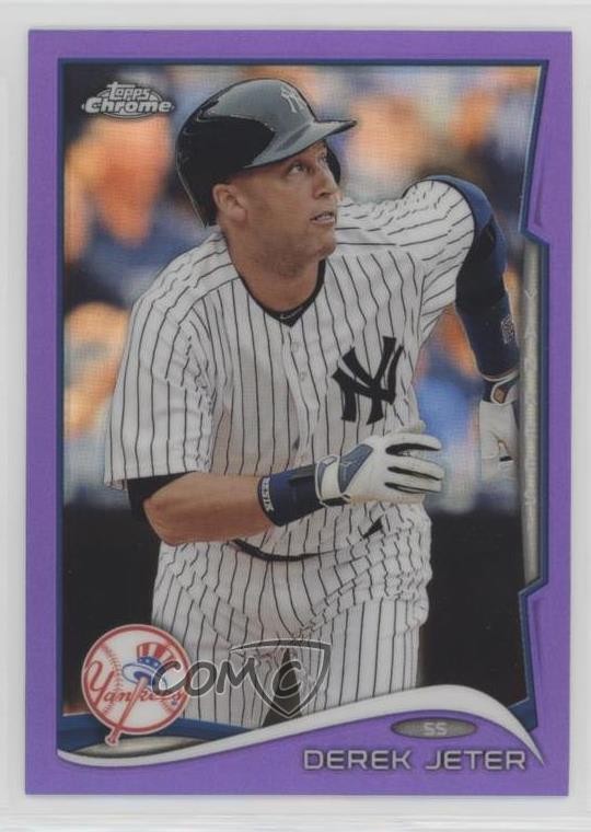 2014 Topps Chrome Retail Purple Refractor Derek Jeter #56 HOF 05qn