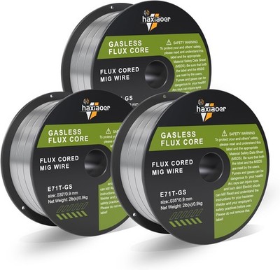 Flux Core Welding Wire .030/.035'' Gasless MIG Wire E71T-GS 2 Pounds 1/2/3 Packs