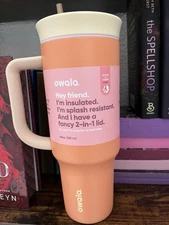 Owala 40 oz Travel Tumbler Straw Cup Flamingo 