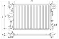 Valeo KüHler WasserküHler Aluminium FüR Opel Mokka/Mokka X Chevrolet Trax Aveo
