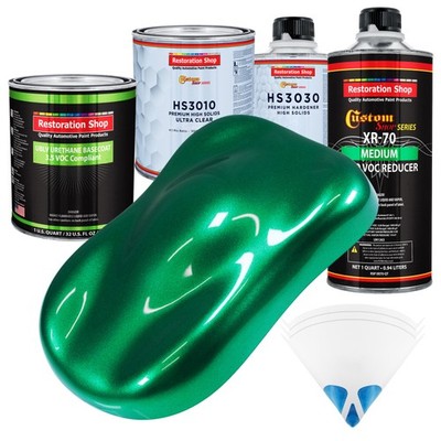 Emerald Green Metallic Prem Quart Kit Low VOC URETHANE BASECOAT Auto Paint Kit