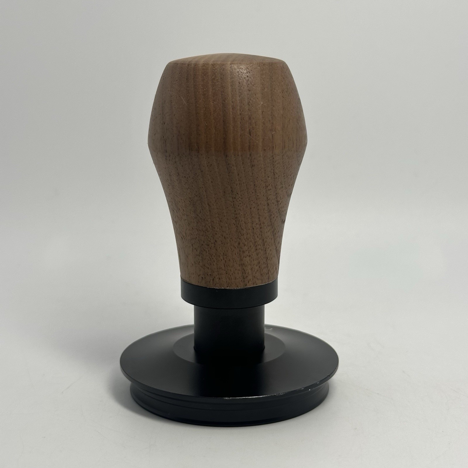 Normcore 58.5mm Coffee Tamper V4 Walnut Titanium Ripple Base Spring-Loaded READ!