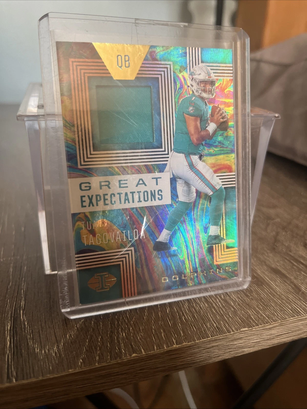 Tua Tagovailoa Panini Illusions Great Expectations Relics #GE2 Base