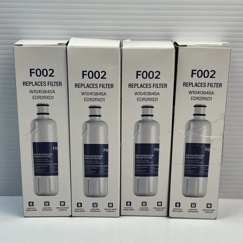 4-Pack Replacement Refrigerator Water Filter F002 Fits: 9082 9903