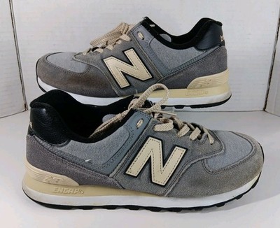 New Balance 574 Classic Sneakers Mens 8 Womens 9.5 Encap Gray Cream Athletic