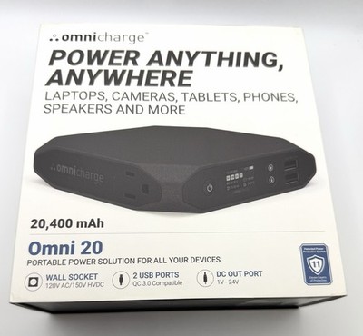 Omnicharge 20+ 100W 20400mAh AC Portable Power Bank