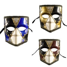 Men s Venetian Carnivals Mask Full Face Phantom Masquerade Party Costume Mask