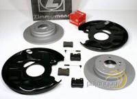 Zimmermann Bremsscheiben BeläGe Spritzbleche Hinten FüR Mercedes CLK C208