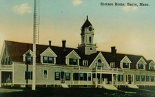 Stetson Home Barre Massachusetts Divided Back Vintage Postcard