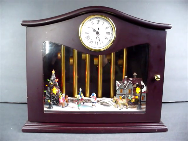 MR. CHRISTMAS ANIMATED MUSICAL CLOCK / ICE SKATERS / PLAYS MR. CHRISTMAS ANIMATED MUSICAL CLOCK / ICE SKATERS / PLAYS