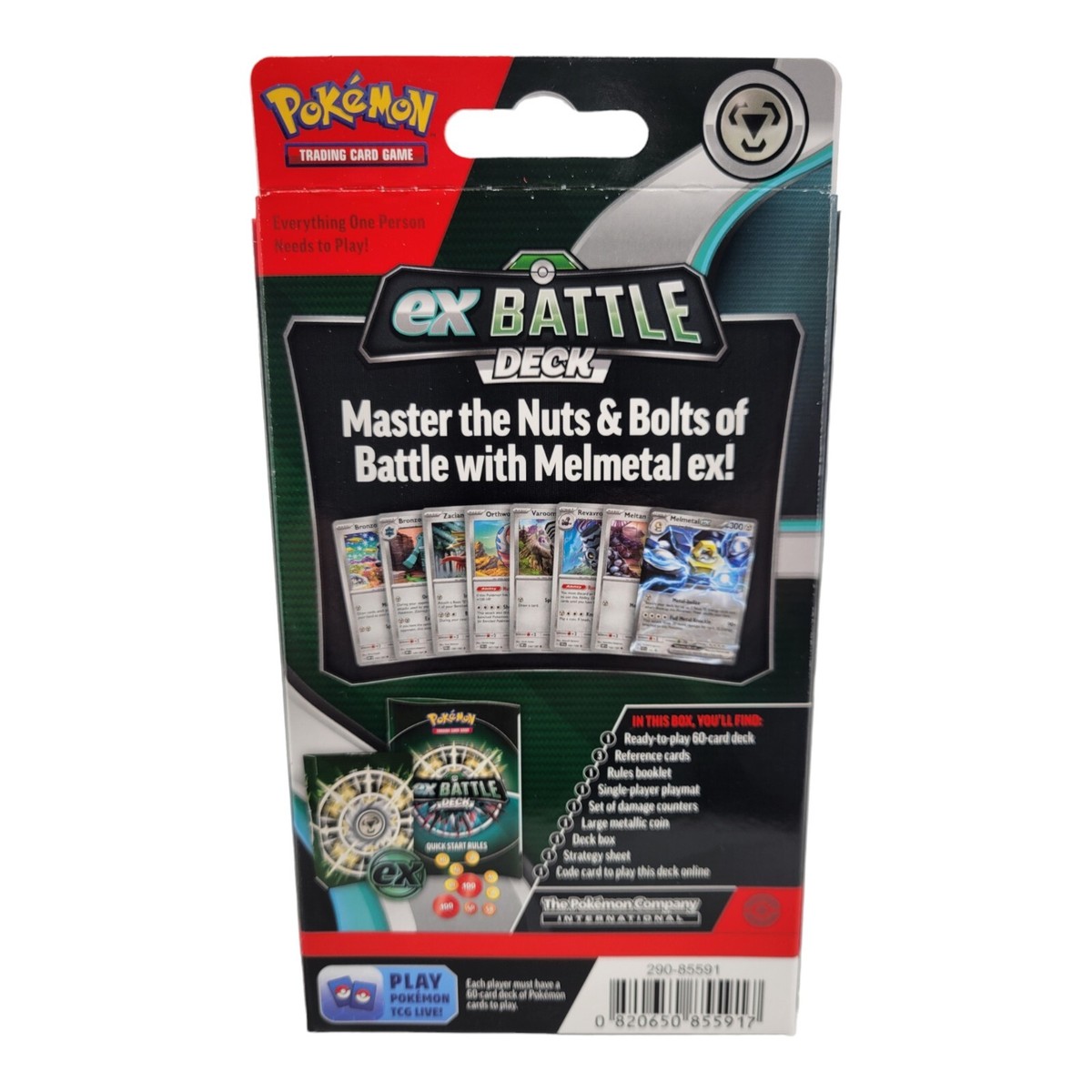 Pokemon TCG ex Battle Deck Melmetal ex 60 Cards Playmat Deck Box