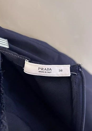 Prada Classic womens Black Pencil Skirt Knee Length Office Career Mature Sz 38 - Picture 4 of 9
