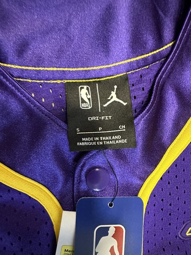 Jordan Los Angeles Lakers Statement Edition Dri-FIT Purple Top DN4719 504 Small - Picture 3 of 8